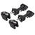 Pair Front Hood Latch Safety Catch & Bracket for Jeep Wrangler TJ 97-06