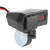 Universal Motorcycle Dual USB Charger Socket Adapter with Voltmeter DisplayRed