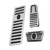 3pcs Accelerator Brake Pedals Foot Rest Plate Waterproof Fireproof Replacement for Maserati Ghibli 2014‑2017