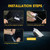 2pcs Ultra Bright Interior LED Light Bulbs Kit Accessories Compatible for Tesla Model 3 S X White Light