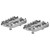 Motorcycle Wide Footrest CNC Aluminum Alloy Pedals Fit for Suzuki DL650 DL1000 VSTROM 650XT/1000XT(Titanium )