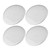 4PCS Stainless Steel Car Audio Speaker Door Trim Covers For 14-18 BMW X5 X6 F15 F16