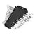 12Pcs Set Multifunction Double Headed Wrench Chrome Vanadium Steel Car Truck Industrial Spanner Set 6-19mm / 0.2-0.7in