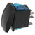 5Pin Waterproof Rocker Switch Toggle On Off Dual Pole Dual Throw LED Blue Backlit for 12‑24V Vehicles Boats SUV Trucks