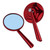 Retro Rear View Mirror CNC Aluminum Alloy Universal for Motorcycle 8mm 10mm Mounting SizeRed