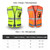 Reflective Safety Vest with Pockets and Zipper High Visibility Construction Vest Breathable Work Vest for Men Women