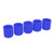 5 Pcs Intake Vacuum Hose Silicone Tube End Plug Cover Lanking Cap 25mm Inner Diameter Universal Fit for Car Blue