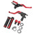2Pcs Motorcycle Brake Lever 22mm Handle Bar Master Cylinder Lever For Scooter Sports Bike Street Bike ATV Red