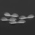 4Pcs Set Car Door Edge Guards Trim Bumper Bottom Anti scratch Protector (Transparent)