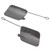 1 Pair Rear Bumper Tow Hook Cover Cap 51127378573 Impact Proof Tow Eye Hook Cover for X5 F15 2014 to 2018