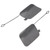 1 Pair Rear Bumper Tow Hook Cover Cap 51127378573 Impact Proof Tow Eye Hook Cover for X5 F15 2014 to 2018