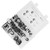 47pcs Cable Clamps Set R Shape 304 Stainless Steel and Rubber Cushion Assortment Kit