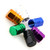 4PCS Tire Valve Stem Caps Cover Aluminum Tight Sealed Compact Structure Wheel Tire Mouth Caps for Car Colorful(Random Matching)