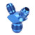 Y Block Male Flare Fitting Adapter 2X AN6 a Male to AN6 6 AN Male Blue