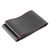 38cm/15in Car Steering Wheel Wrap Cover Full Perforated Leather Hand Stitching with Needle and ThreadBlack Red