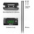 3 in 1 Motorcycle Meter LED Digital Time Clock Thermometer Voltage Voltmeter Waterproof Battery Monitor Gauge 6-30V for Car Marine Boat Motorcycle