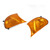 Car Front Corner Lights Left Right Clear Lens Turn Signal Lights Replacement for 3 Series E46 Coupe 1998‑2001 Amber 63126904299 63126904300