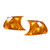 Car Front Corner Lights Left Right Clear Lens Turn Signal Lights Replacement for 3 Series E46 Coupe 1998‑2001 Amber 63126904299 63126904300