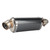 51mm/2in Motorcycle Scooter Exhaust Pipe Carbon Fiber Texture Fit for Yamaha R3 R6 R15