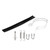 51mm/2in Motorcycle Scooter Exhaust Pipe Carbon Fiber Texture Fit for Yamaha R3 R6 R15