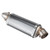 51mm/2in Motorcycle Scooter Exhaust Pipe Carbon Fiber Texture Fit for Yamaha R3 R6 R15