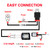 LED Light Bar Wiring Harness Kit, 2 Leads Wireless Remote Control Wiring Harness Kit 18AWG Core Cable Wiring Harness Kit for Car Fog Lights Work Driving Lights Bar Fit 1 Light