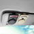 Car Glasses Holder Magnetic Universal Car Glasses Holder PU Leather Car Visor Sunglasses Hanger with Card Clip Glasses Holder