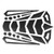 Universal Motorcycle Gas Fuel Oil Tank Pad Stickers Protector Tank Traction Pad(silver edge)