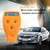 Paint Thickness Gauge Meter Coating Thickness Gauge Paint Depth Gauge Meter with Backlight LCD Display(Orange)