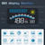 Car 5.5 inch Head-up Display Windshield Projecter Digital Vehicle Speedometer Dual System Display Screen Overspeed Alarm Fatigue Driving Alarm for All Vehicles