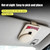 Car Glasses Holder Magnetic Universal Car Glasses Holder PU Leather Car Visor Sunglasses Hanger with Card Clip Glasses Holder