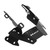 3PCS Motorcycle Windshield Bracket Adjustable Black Strong Stability Replacement for Nmax 155 2020‑2022
