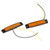 10PCS 6LEDs Side Marker Lights Amber Lighting DC12V IP68 Waterproof Multiple Purpose for Trucks Trailers