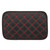 Car Center Console Armrest Seat Box Cushion Cover Black Rhombus Texture Replacement for Ford