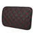Car Center Console Armrest Seat Box Cushion Cover Black Rhombus Texture Replacement for Ford