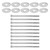 Intake Manifold Bolts Stainless Steel Corrosion Resistant Replacement for Chevy V8 Engines