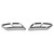 2PCS Exhaust Muffler Tail Pipe Cover Left Right Decorative Tail Throat Frame for A3 8Y 2021 Onwards Silver