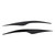 2 Pcs Headlight Eyebrow Front Left Right Light Eyelid Trim Cover Replacement for Ford Focus MK2 2008‑2011 Glossy Black