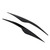 2 Pcs Headlight Eyebrow Front Left Right Light Eyelid Trim Cover Replacement for Ford Focus MK2 2008‑2011 Glossy Black