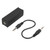 3.5mm/0.14in Ground Loop Noise Filter Isolating Black 20HZ‑20KHZ for Car Home Stereo System