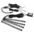 LED Ambient Lamp Atmosphere Wireless IP65 Waterproof Automotive Interior Decor 3pcs Lights with Light Strip