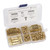 100Pcs Sawtooth Picture Hangers Rust Resistant Stable Durable Seamless Sawtooh Frame Hanging Hooks with 200Pcs ScrewsGold