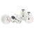 4pcs AN6 Male Billet Aluminum Alloy 9/16‑18in Diameter 6AN Thread Male Billet Replacement Weld in Fitting Bung