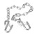 Trailer Safety Chain 3500lbs Towing Wire Ropes with Double Spring Clip Hooks for Trailer RV