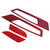 Car Interior Door Panel Trim Decal Red Carbon Fiber Fit for Ford Mustang 2009‑2013