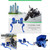 Pair of 22mm CNC Motorcycle Hydraulic Brake Pump Clutch Master Cylinder Lever Adjustable Blue