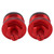 2 Pcs Preload Fork Cap Metal Front Shock Absorber Adjusters Tube Bolts Covers Cap for CB400 Red
