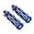 CNC Motorcycle Rear Foot Pegs Pedal Aluminum Alloy Rearset Footrests for MotorcycleBlue