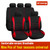 9 Pcs Car Seat Cover Vehicle Protective Cushion Four Seasons Universal Full Surround Headrest Auto Interior Decoration for Most Car Truck Suv Van Seam Style