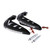 1 Pair Universal Handlebar Hand Protector LED Light Motorcycle Hand Guards Black
